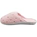 Isotoner Women's Terry Embroidered Scalloped Clog, Pink, 8.5-9 M US