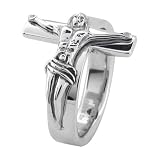 Inox Jewelry Rings 316L Stainless Steel Crosses