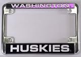 University of Washington Huskies Chrome Motorcycle RV License Plate Frame