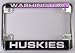 University of Washington Huskies Chrome Motorcycle RV License Plate Frame