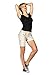 Suko Jeans Womens Bermuda Shorts Cargo Convertible Poplin Belted with pockets