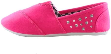 Club Canvas 123-18 Ballet-Flats, Fuchsia Canvas, 8