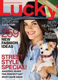 Lucky Magazine - Pretty Little Liars' Lucy Hale on Cover (August, 2013)