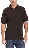 41BQwiDAA8L. SL160  Nautica Mens Fca Deck Solid Pique Polo, Brown, Medium