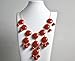 JOTW Bubble Necklace,Statement Necklace, Bubble Jewelry(Fn0508-Red) (G-263)