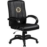 Home Office Chair with NHL Logo Panel Team: Boston Bruins