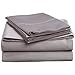 Superior Egyptian Cotton 300 Thread Count Bed Sheet Set, 1 Elastic Deep Pocket Fitted Sheets, 1 Flat Sheet, 1 Pillowcases, Soft Bedding, Luxury Sheets, Sateen Weave, Twin XL, Grey