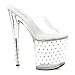 8 Inch High Platform Rhinestone Shoes Sexy Strippe