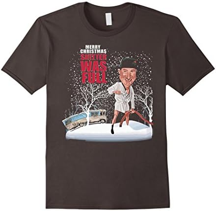 Men's Merry Christmas shitter was full T-shirt XL Asphalt