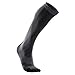 2XU Women's Performance Compression Run Sock, Titanium/Black, Small