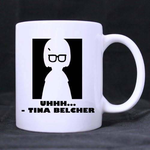 Funny Gift - Funny cartoon - UHHH... - TINA BELCHER Theme Coffee Mug,Tea Cup, Ceramic Material Mugs,White 11oz