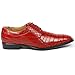 Roberto Chillini RC6563 Men's Red Exotic Lace Up Dress Oxford Shoes