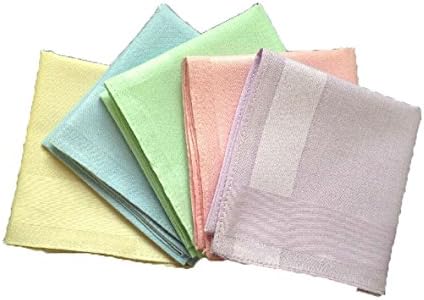 Yeartar Ladies Soild Cotton Soft Handkerchief (beige)