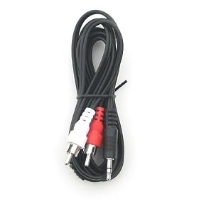 RiteAV - 3.5mm to Stereo RCA Male Cable - 6 ft. by 