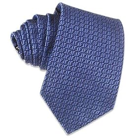 Fendi Woven Silk Tie Black - Silver