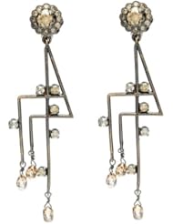 18kt Gold Diamond Pave Dangle Earring Fashion Jewelry