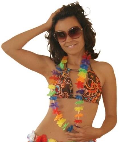 Hawaiikette Kette EM 2012 bunt Necklace Urlaub Hawaii Hula collana Beach Party