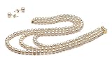 PearlsOnly Blanc 6-7mm AA Eau douce Pearl Parure