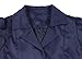 jntworld Fashion Slim Double Button Long Sleeve Trench Coat Outerwear (Bust 88cm tag Small, Blue)