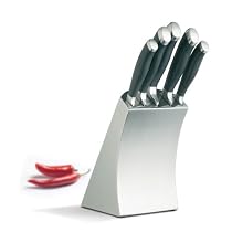 Kitchen Craft 5 piece knife set in stainless steel block [Kitchen & Home]