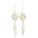 Beautiful! Sterling-silver Yellow-gold Black Hills Gold Dream Catcher dangle-earrings