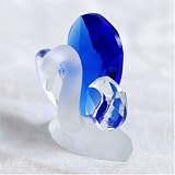 CUT CRYSTAL PEACOCK MINIATURE ORNAMENT