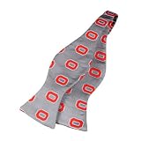 Ohio State Bow Tie - Ohio State University Gray Hand-Tied Bow Tie with O Logo