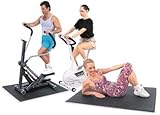 Bike Stepper Size Exercise & Equipment Mat, 1/4" Thick