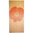 Asli Arts Bamboo 34.5 x 79 Inch  Door Curtain, Giant Orange Poppy