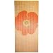 Asli Arts Bamboo 34.5 x 79 Inch  Door Curtain, Giant Orange Poppy