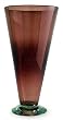 Art glass vase, 'Amethyst Cone' Art glass vase, 'Amethyst Cone'