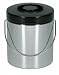 Brabantia Biscuit Barrel Matt Steel with Matt Black Lid