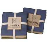 Now Designs Floursack Towels Set of 6, Lt Taupe