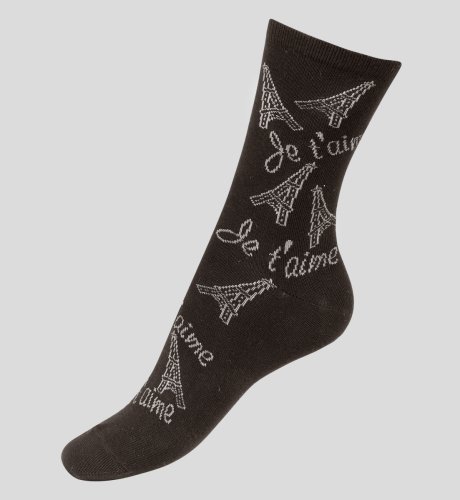 Cotton Rich Eiffel Tower Socks