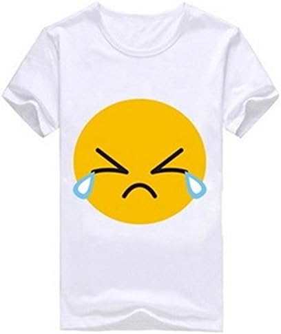 Lips Smile Cute Emoji Crop Tops Shirts Loose Tank Top Sleeveless (Free Size)
