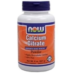 Calcium Citrate 100% Pure Powder 8 OuncesNow Foods CALCIUM CITRATE