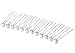 Bridal Hair Pin, Pearl Center with Rhinestone (Set of 12) 271
