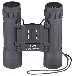 Black Compact Binoculars - 10 x 25 Millimeter