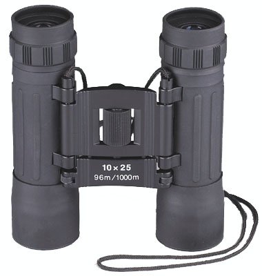 BLACK COMPACT 10 X 25MM BINOCULARS BLACK COMPACT 10 X 25MM BINOCULARS