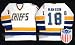Charlestown Chiefs Home White Replica #18 Jeff Hanson Throwback Jersey