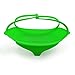 Droiee Silicone Vegetable Steamer Basket Insert for Cooking Pot [NON STICK] Best Silicone Steamer - Works in Microwave - [ Green ]