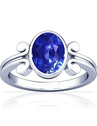 Platinum Oval Cut Blue Sapphire Solitaire Ring (GIA Certificate)