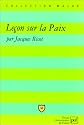 Leçon sur la paix