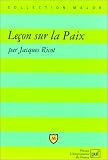 Le�on sur la paix