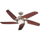 Monte Carlo Fans: Manhattan Series 52 Ceiling Fan in Brushed Steel
