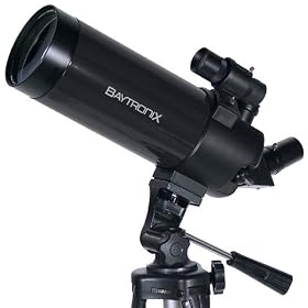 Black Baytronix AstroVenture 90mm Portable Refractor Telescope