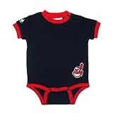 Majestic Cleveland Indians MLB Baby / Infant One-Piece Bodysuit / Romper / Onesie (Size: 3-6)