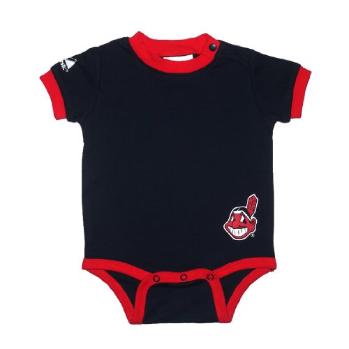 Majestic Cleveland Indians MLB Baby / Infant One-Piece Bodysuit / Romper / Onesie (Size: 3-6)