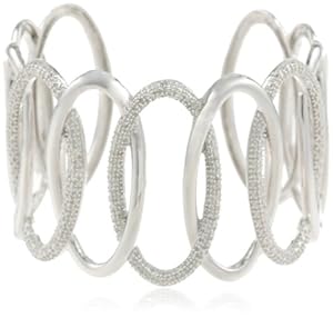Silver Diamond Cuff Bracelet (0.50 cttw, I-J Color, I2-I3 Clarity)