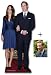 *COMMEMORATIVE PACK* - PRINCE WILLIAM AND KATE MIDDLETON (ROYAL WEDDING 2011) - LIFESIZE CARDBOARD STAND-IN (CUTOUT / STANDEE / STANDUP) - INCLUDES 8X10" (25X20CM) STAR PHOTO - FAN PACK #153_s-1